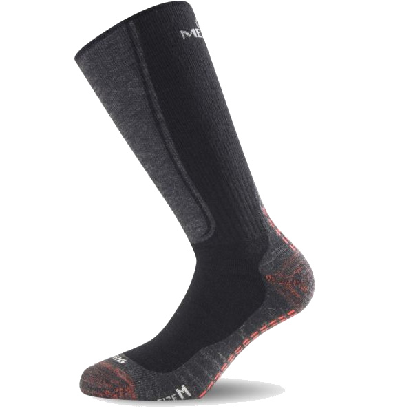Merino ponožky LASTING Wsm černé Velikost: (42-45) L