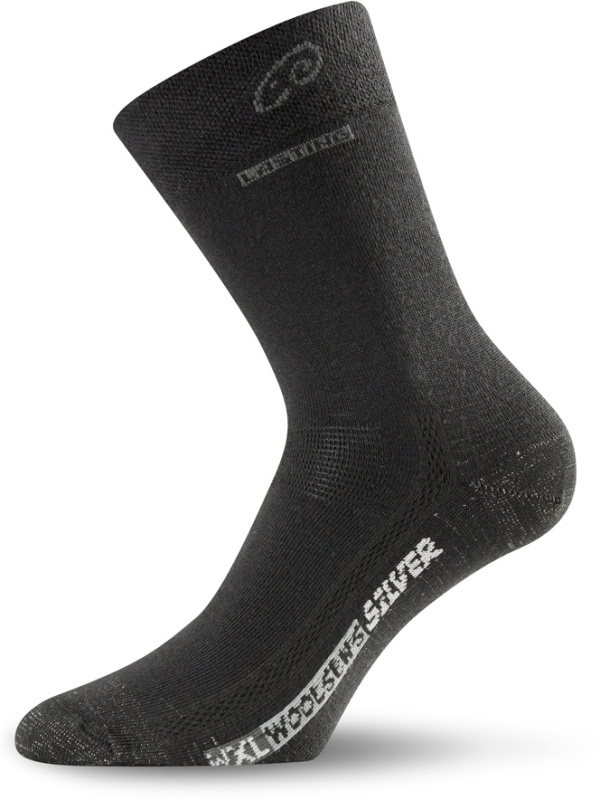 Merino ponožky LASTING Wxl černé Velikost: (34-37) S