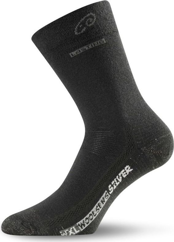 Merino ponožky LASTING Wxl černé Velikost: (46-49) XL