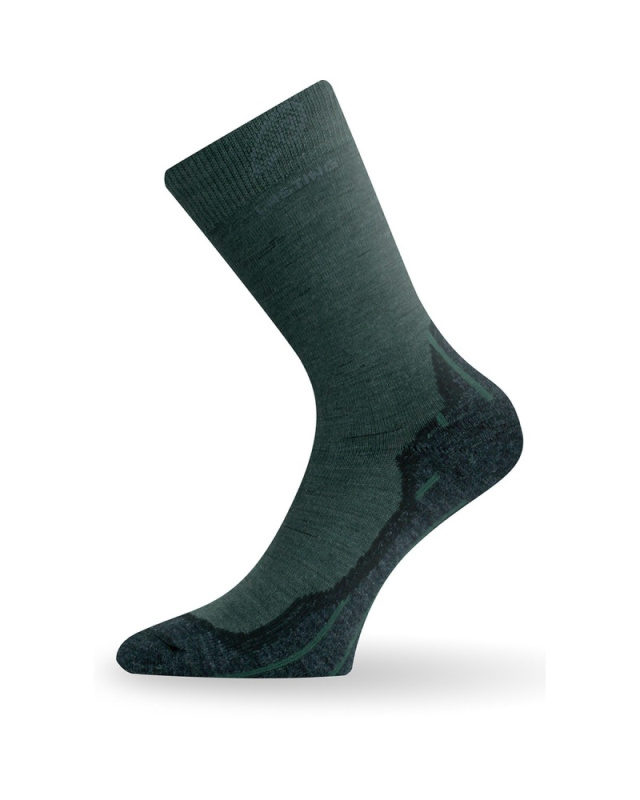 Merino ponožky LASTING Whi zelené Velikost: (42-45) L