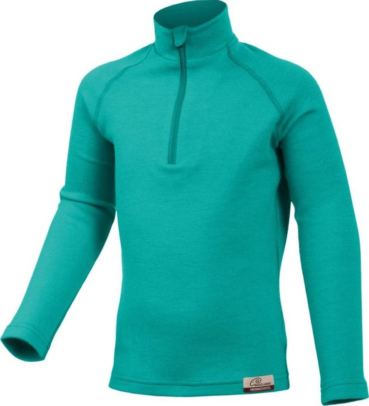 Dětská merino mikina LASTING Soly tyrkysová Velikost: 140