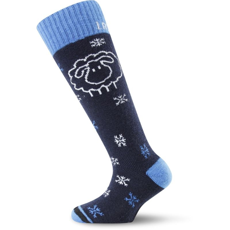 Dětské merino lyžařské ponožky LASTING Swj černé Velikost: (29-33) XS