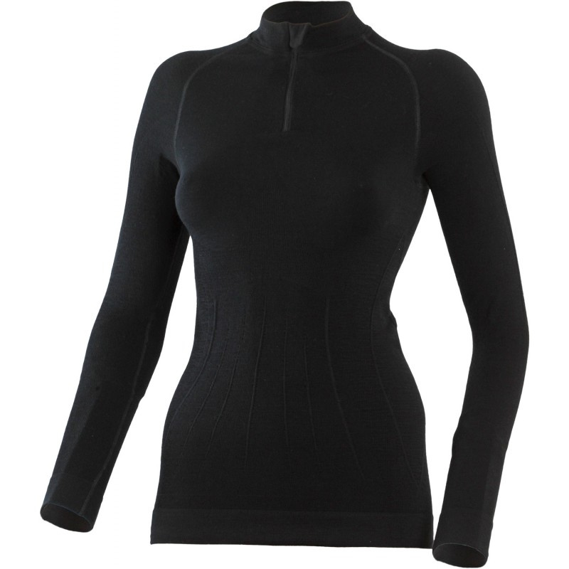 Dámská merino mikina LASTING Wigi černá Velikost: L/XL