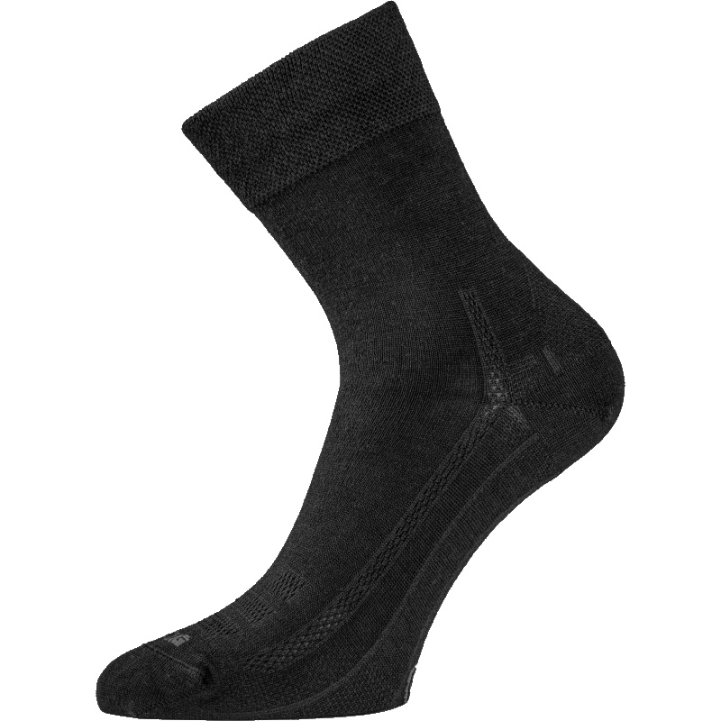 Merino ponožky LASTING Wls černé Velikost: (38-41) M
