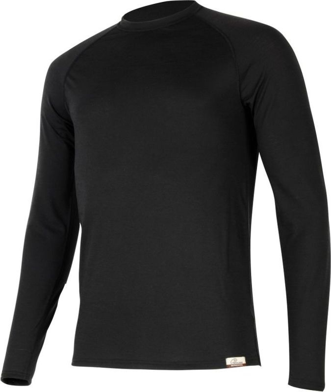 LASTING pánské merino triko ATAR černé Velikost: S
