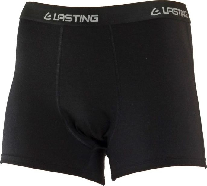 Pánské merino boxerky LASTING Noro černé Velikost: XL