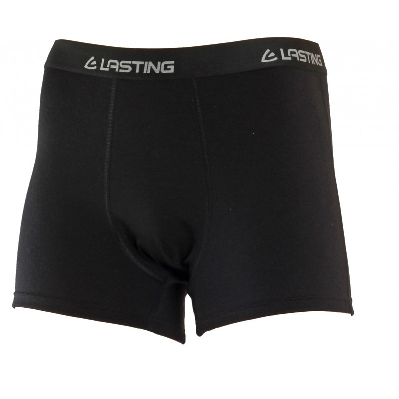 Pánské merino boxerky LASTING Noro černé Velikost: XL