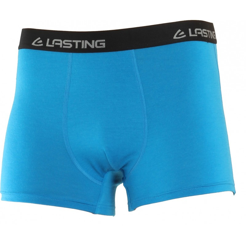 Pánské merino boxerky LASTING Noro modré Velikost: M