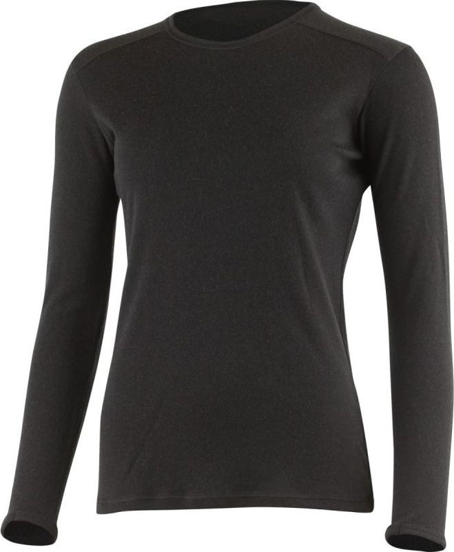 Dámská merino mikina LASTING Bela černá Velikost: XL