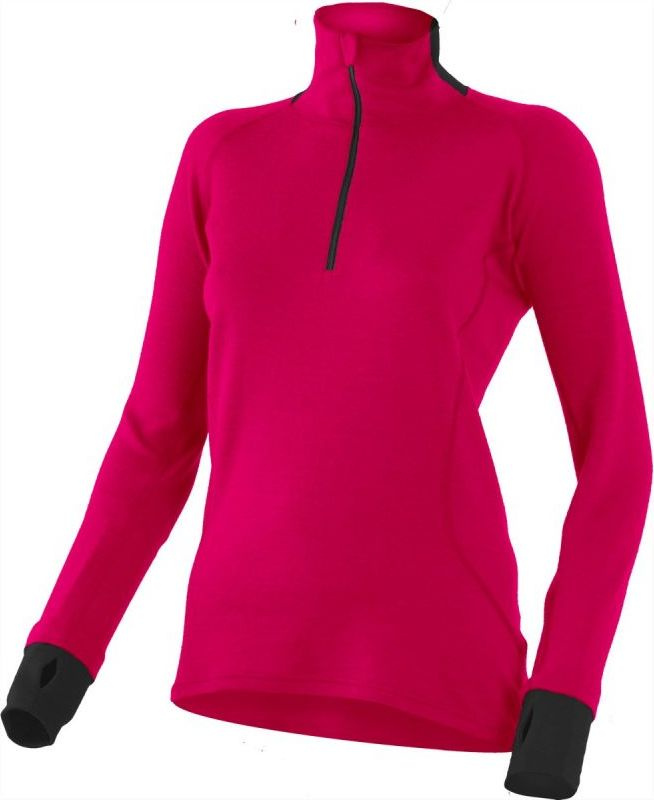 Dámská merino mikina LASTING Emily růžová Velikost: XL