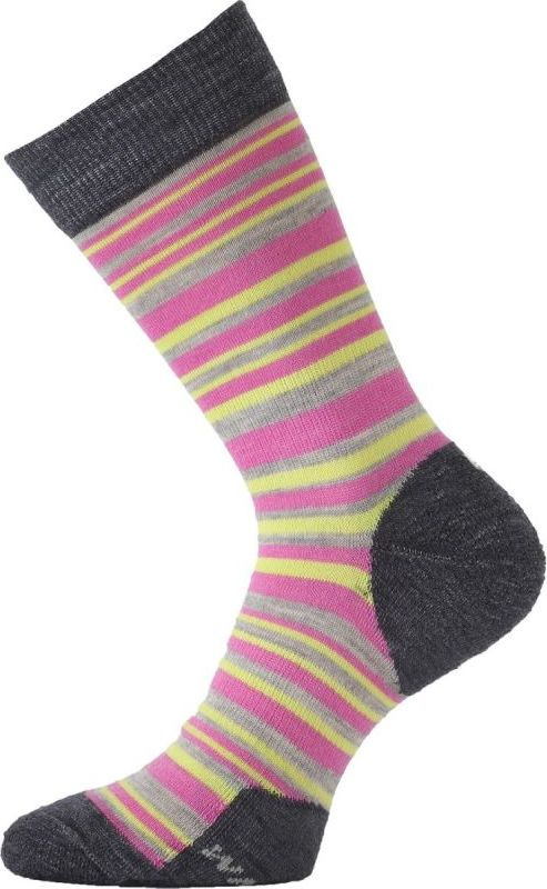 Merino ponožky LASTING Wwl růžové Velikost: (42-45) L