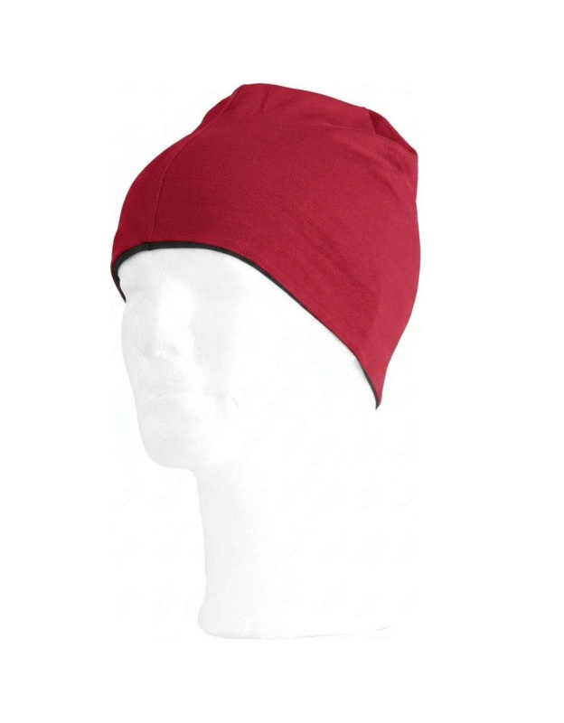 Unisex merino čepice LASTING Bony červeno černá Velikost: S/M