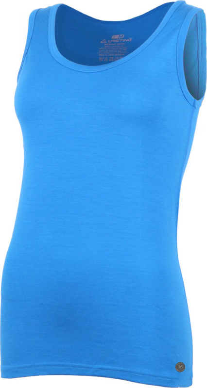 Dámské merino tílko LASTING Bara modrá Velikost: M