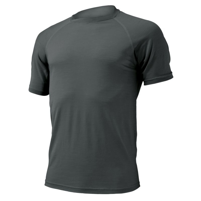 Pánské merino triko LASTING Quido šedé Velikost: L