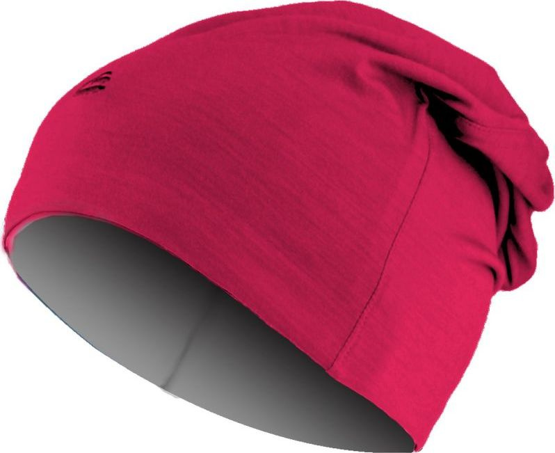 Merino oboustranná čepice LASTING Boly růžová/šedá Velikost: L/XL
