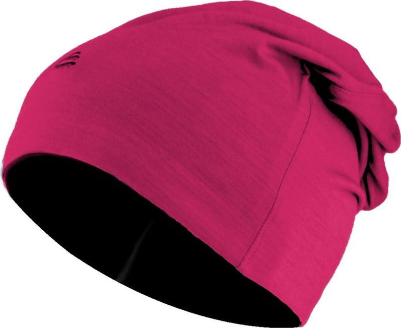 Merino oboustranná čepice LASTING Boly růžová/černá Velikost: L/XL