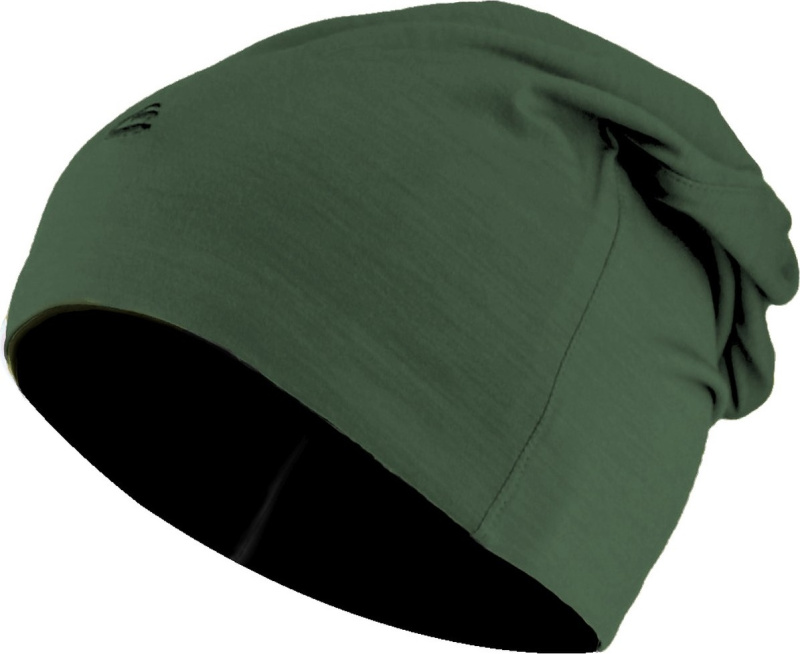 Unisex merino čepice LASTING Boly zeleno černá Velikost: S/M