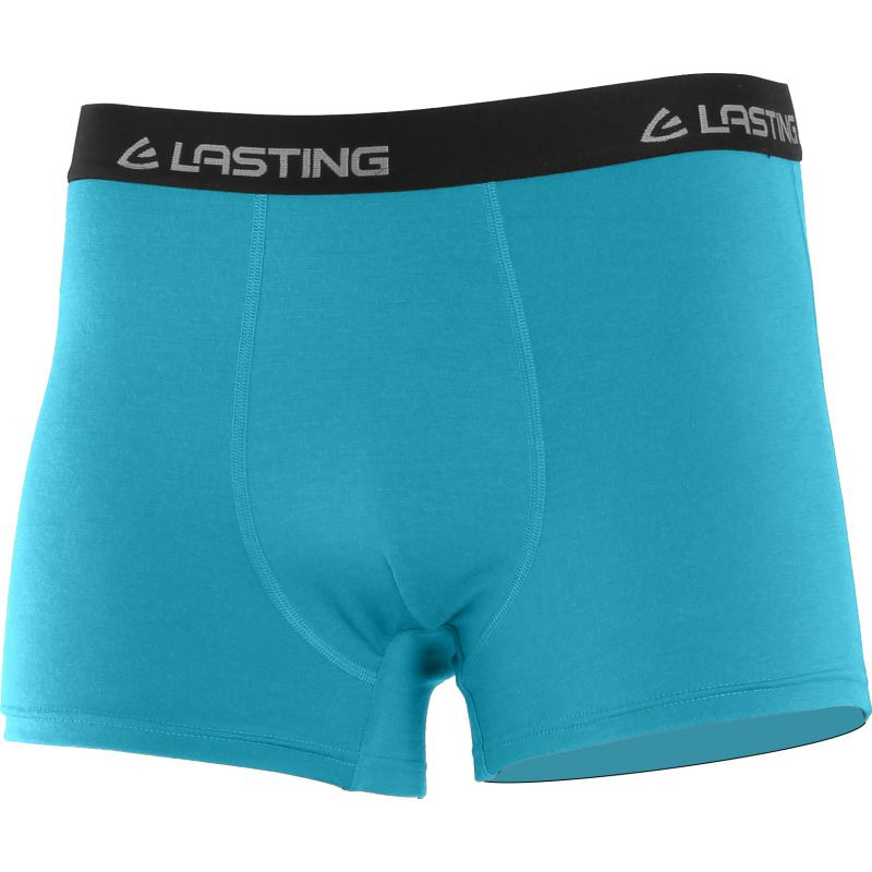 LASTING pánské merino boxerky NORO modré Velikost: XXL