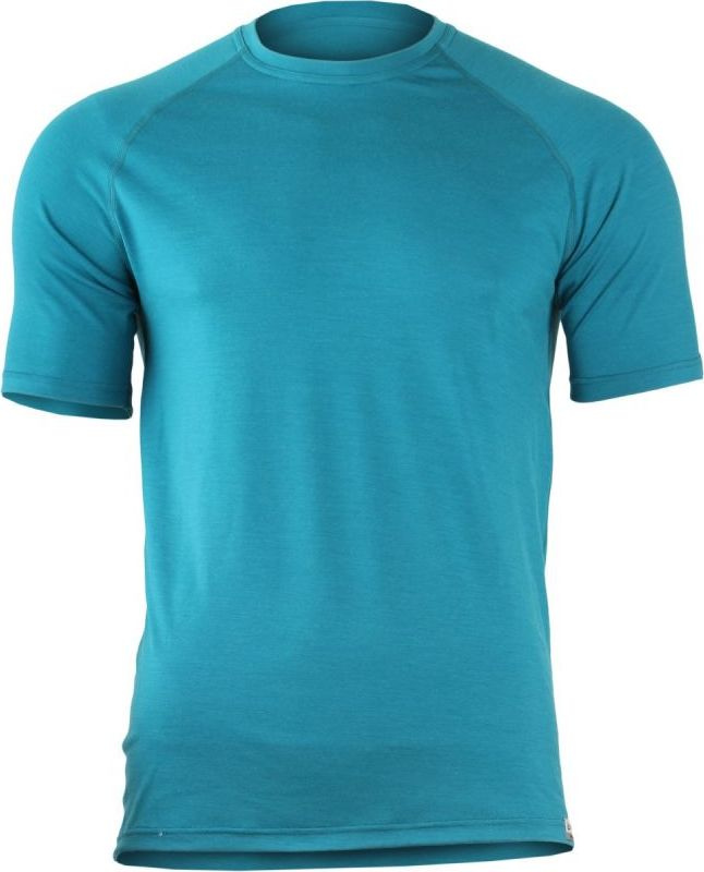 Pánské merino triko LASTING Quido modré Velikost: XXL