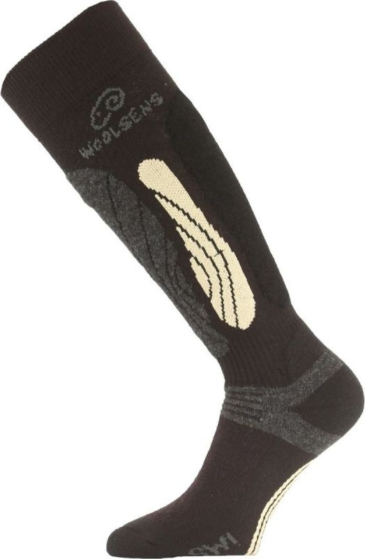 Lyžařské merino podkolenky LASTING Swi černé Velikost: (34-37) S