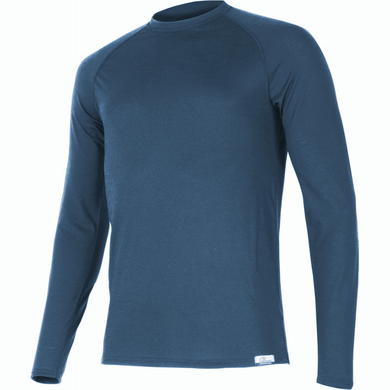 Pánské merino triko LASTING Atar modré Velikost: M