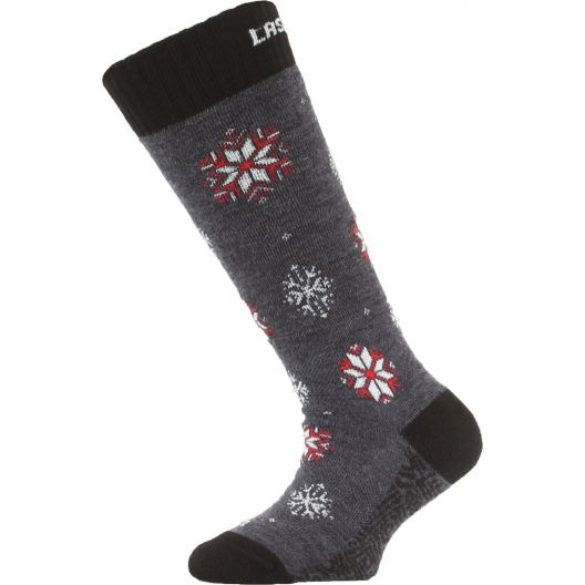 Dětské merino lyžařské ponožky LASTING Sja modré Velikost: (29-33) XS
