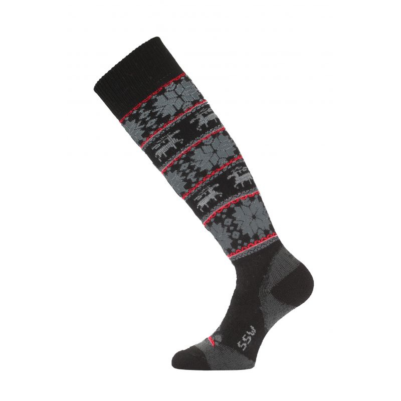 LASTING merino lyžařské podkolenky SSW černé Velikost: XL/46-49
