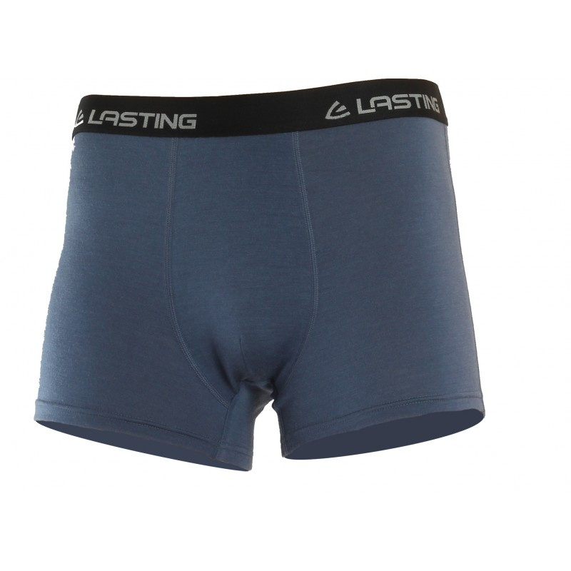 LASTING pánské merino boxerky NORO modré Velikost: S