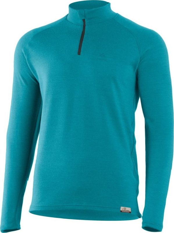 Pánská merino mikina LASTING Wary modrá Velikost: S
