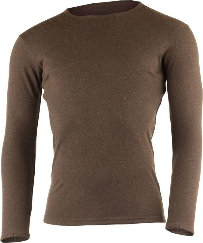Pánská merino mikina LASTING Belo hnědá Velikost: M
