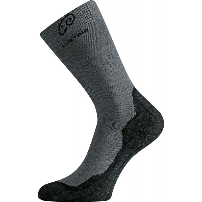 Merino ponožky LASTING Whi šedé Velikost: (38-41) M