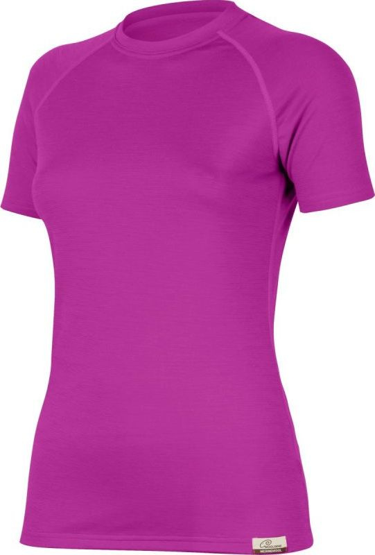 Dámské merino triko LASTING Alea fialové Velikost: XL