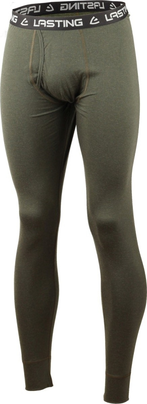 Pánské merino spodky LASTING Bezy khaki Velikost: S