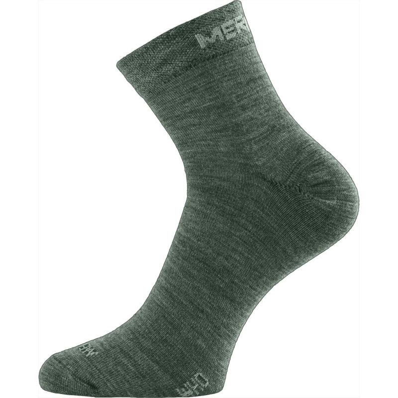 Merino ponožky LASTING Who zelené Velikost: (38-41) M