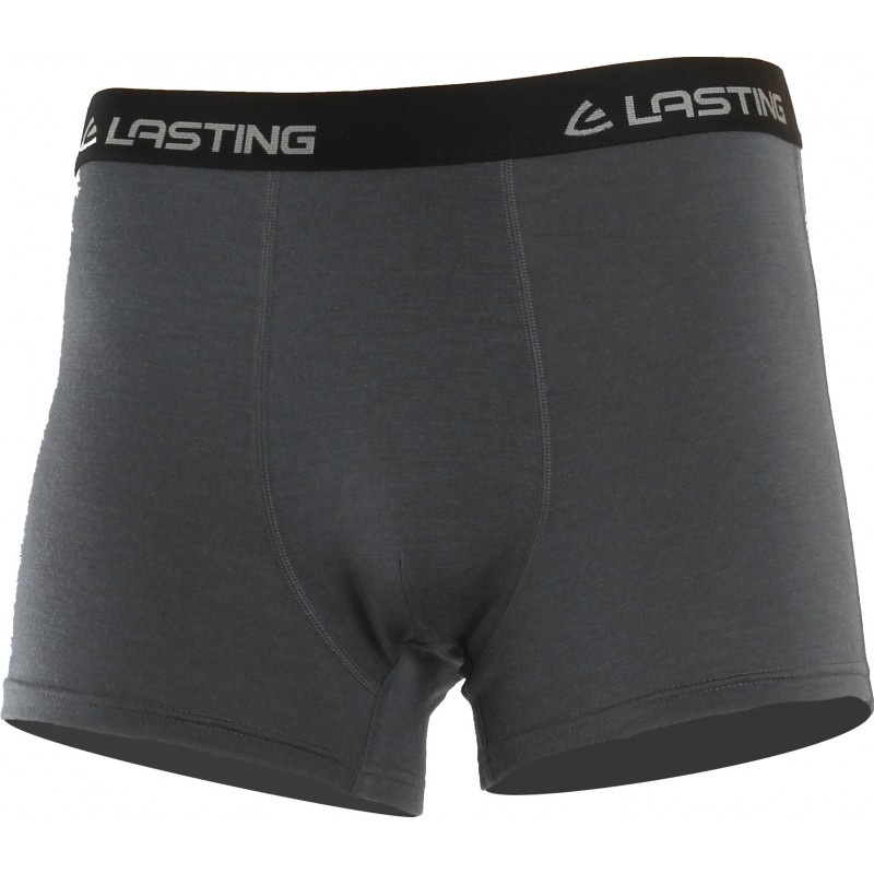 LASTING pánské merino boxerky NORO šedé Velikost: L