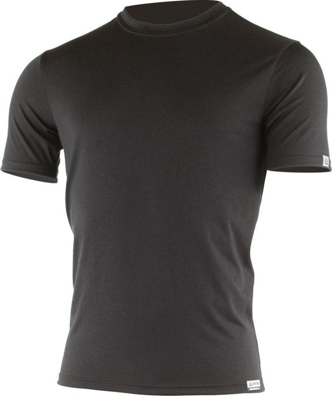 Pánské merino triko LASTING Chuan černé Velikost: XXL