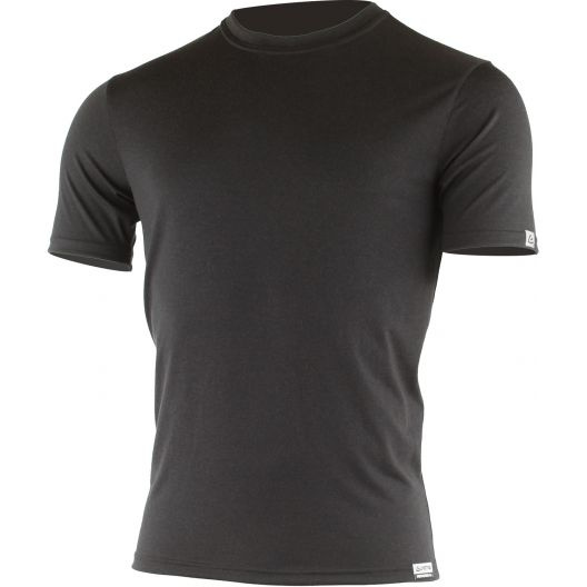 Pánské merino triko LASTING Chuan černé Velikost: XXL