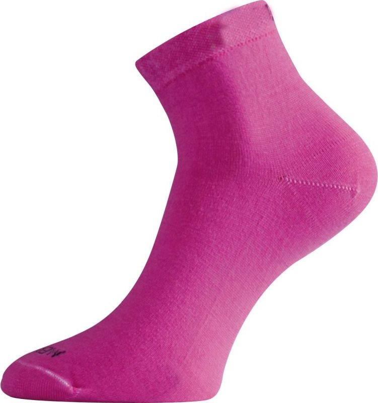 Merino ponožky LASTING Was růžové Velikost: (34-37) S