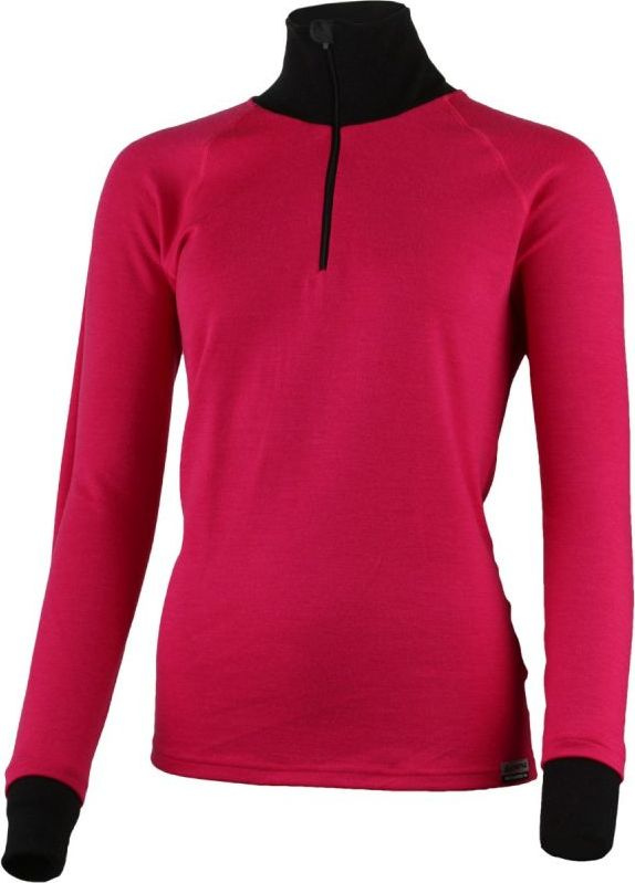 Dámská merino mikina LASTING Kamila růžová Velikost: XL