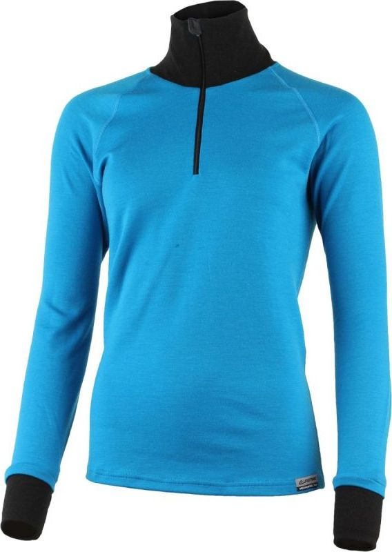 Dámská merino mikina LASTING Kamila modrá Velikost: XL