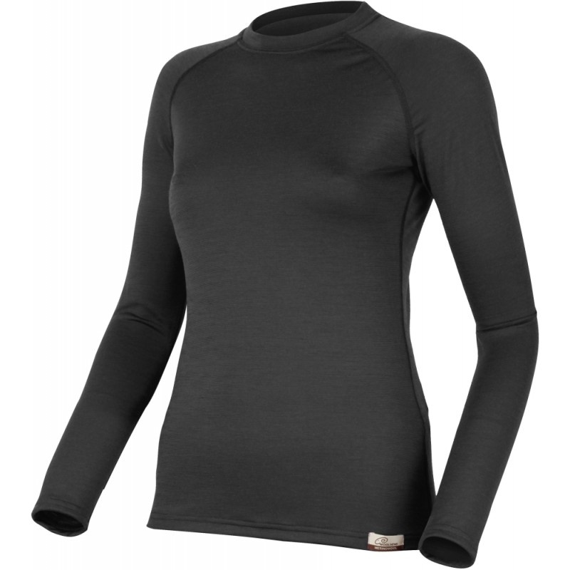 Dámské merino triko LASTING Atila černá Velikost: XS