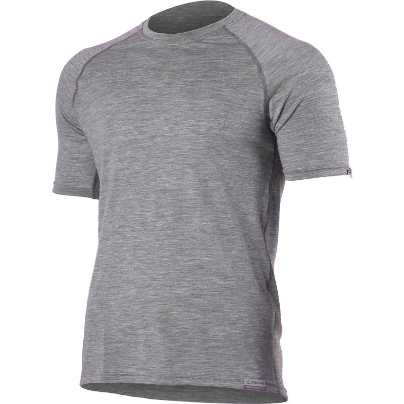 Pánské merino triko LASTING Quido šedá Velikost: M