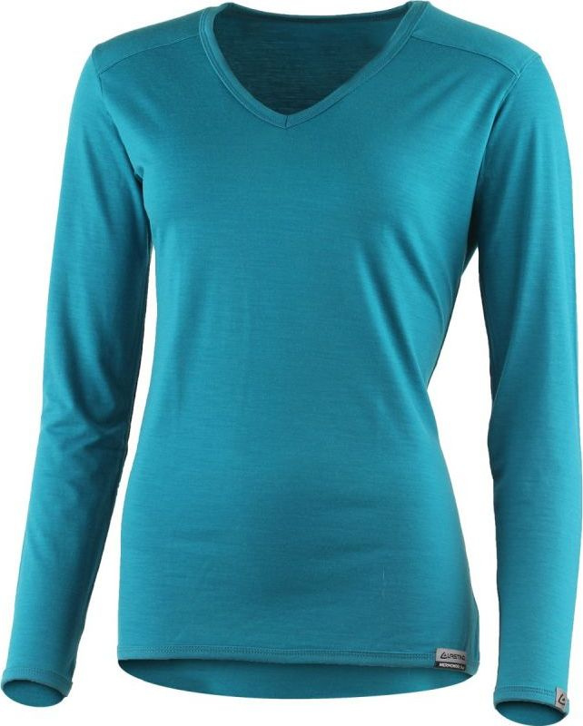 Dámské merino triko LASTING Eva modrá Velikost: M