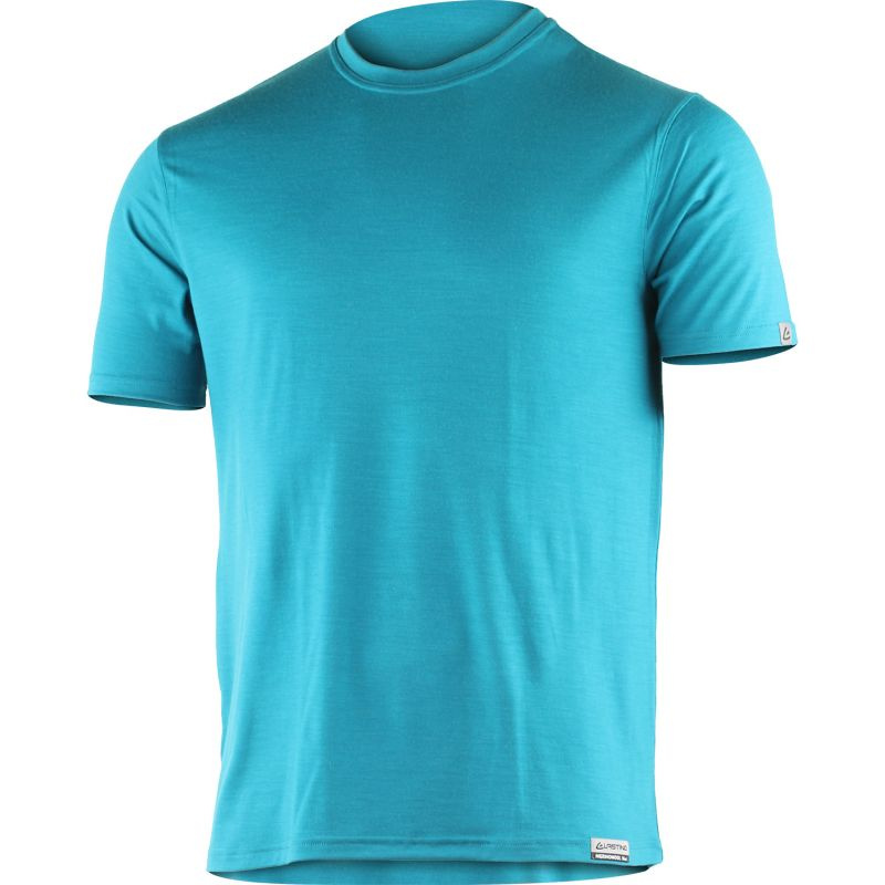 LASTING pánské merino triko CHUAN, modré Velikost: XXL