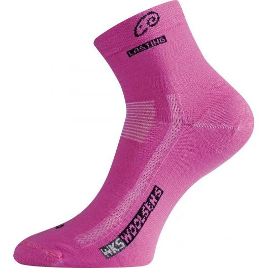 Merino ponožky LASTING Wks růžové Velikost: (34-37) S