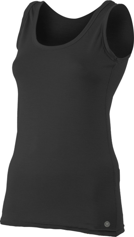 Dámské merino tílko LASTING Bara černé Velikost: XL