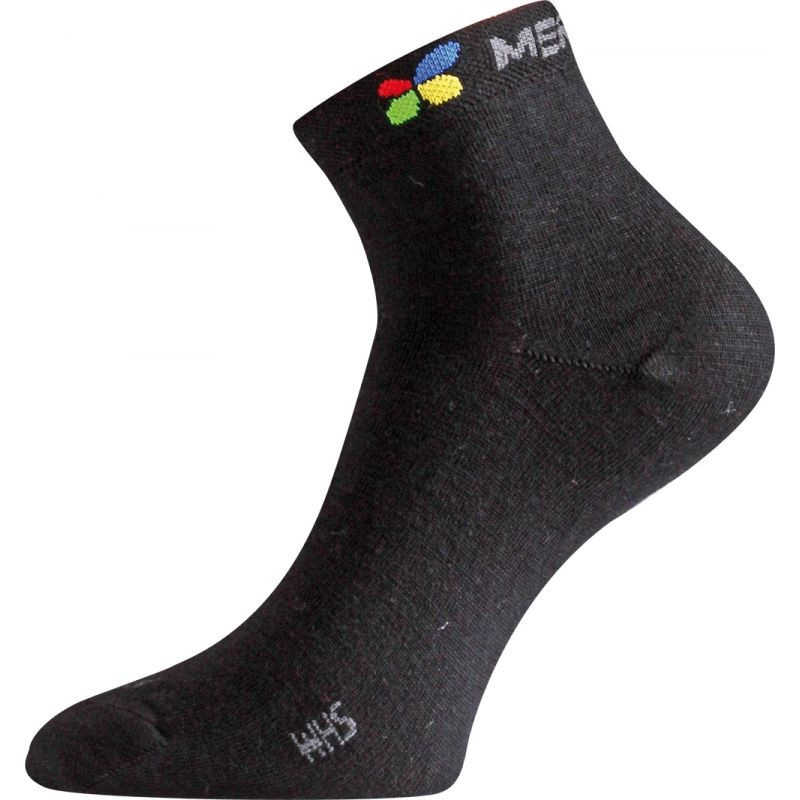 Merino ponožky LASTING Whs černé Velikost: (38-41) M