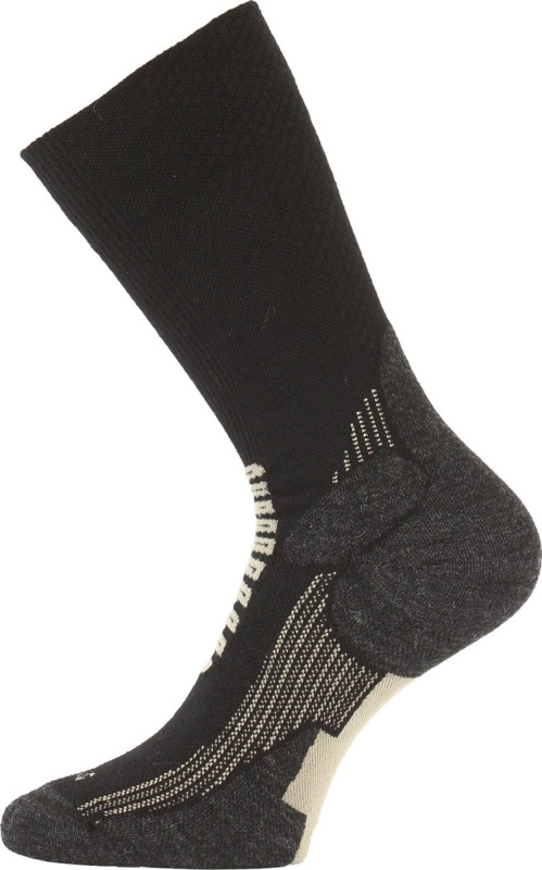 Lyžařské merino ponožky LASTING Sca černé Velikost: (46-49) XL