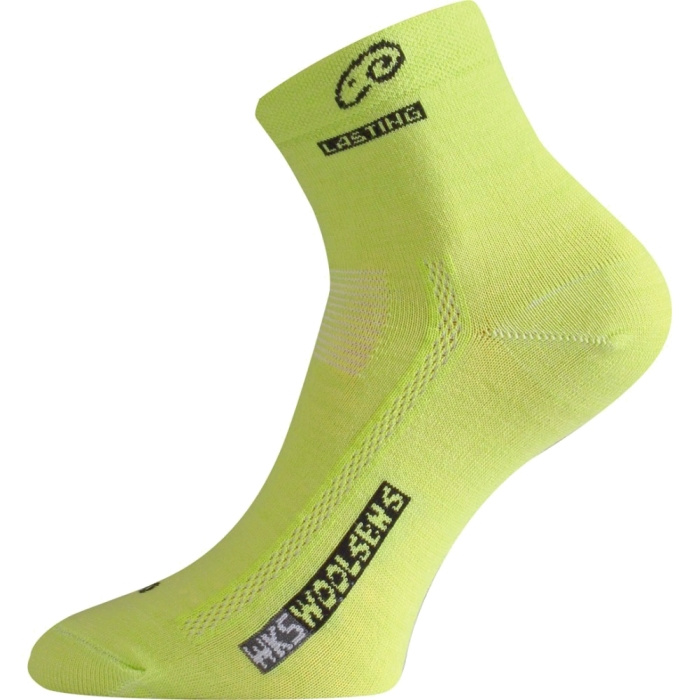 Merino ponožky LASTING Wks žluté Velikost: (46-49) XL