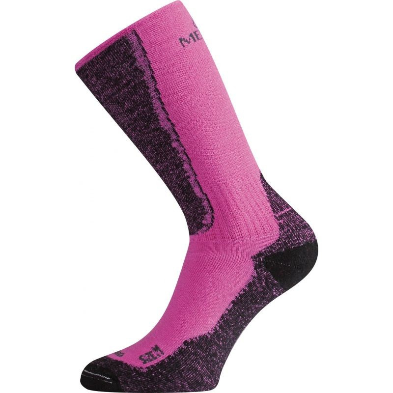 Merino ponožky LASTING Wsm růžové Velikost: (38-41) M
